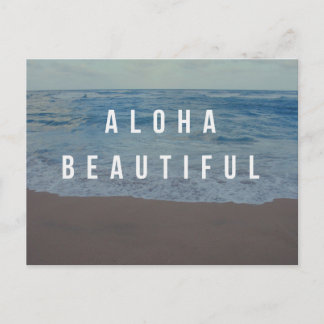 Aloha Vacker Strand Dag Postkort Vykort