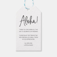 Aloha Välkommen till Hawaii Gift Bag Basket Bröllo