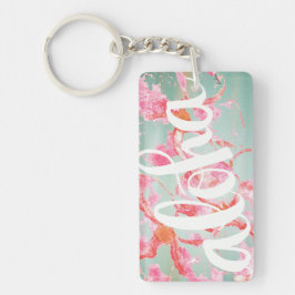 Aloha vattenfärgPlumeria Keychain
