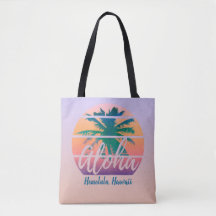 Aloha Vintage Tropical Sunset Anpassade