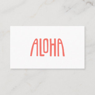 Aloha Visitkort