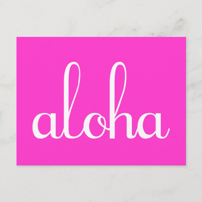Aloha! Vykort (Framsida)