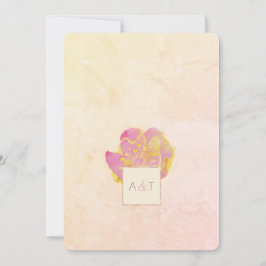 Aloha Watercolor Blommigt Inbjudningar