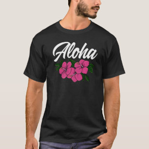 Aloha Women Hawaii Flower Aloha Party Kärlek T Shirt