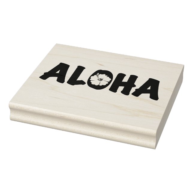 Aloha Wood Art Frimärke Stämpel (Stämpel)