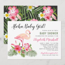 Alohababyljus Flamingo Tropisk Shower