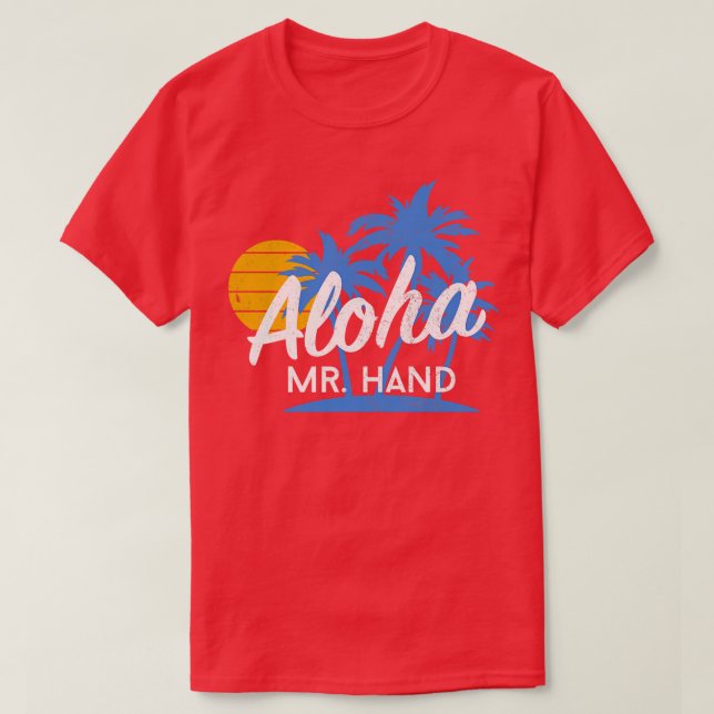 AlohaHand-vintagens utformning T Shirt (Design framsida)