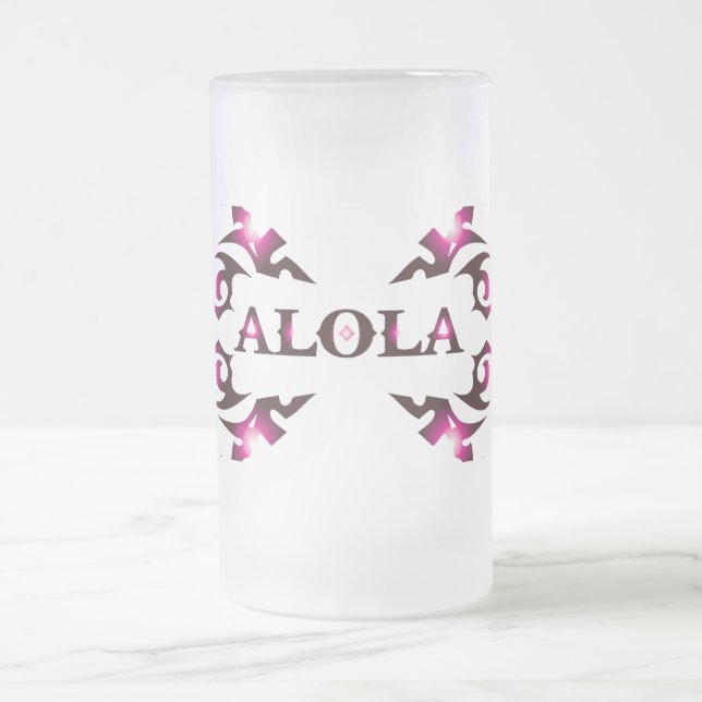 Alola Beer Glass Frostat Ölglas (Center)