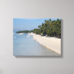Alona Beach, Panglao Island, Bohol, Filippinerna Canvastryck