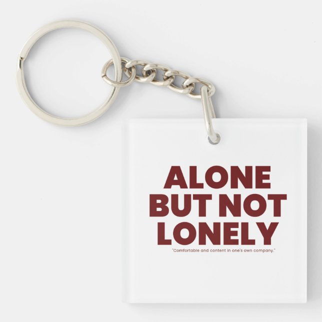 Alone But Not Lonely (Framsidan)