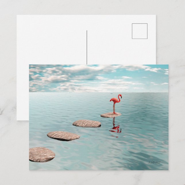Alone – Tyst Balans Vykort (Fram/baksida)