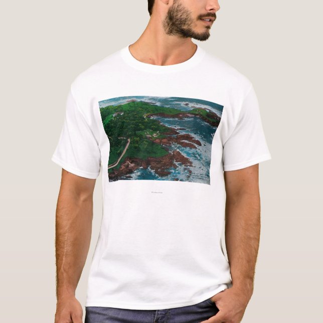 Along 17 Mile drev på den Monterey peninsulan T-shirt (Framsida)