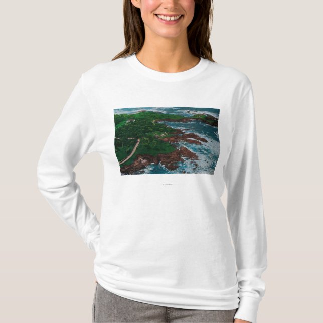 Along 17 Mile drev på den Monterey peninsulan T Shirt (Framsida)