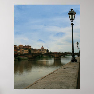 Along den Arno floden Poster
