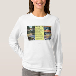 Along den Oregon kustenhuvudvägen med en dikt T Shirt