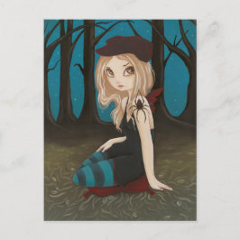 Along kom en spindel - vykort