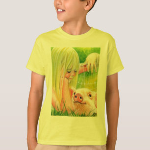 Along kom en spindelskjorta t-shirt
