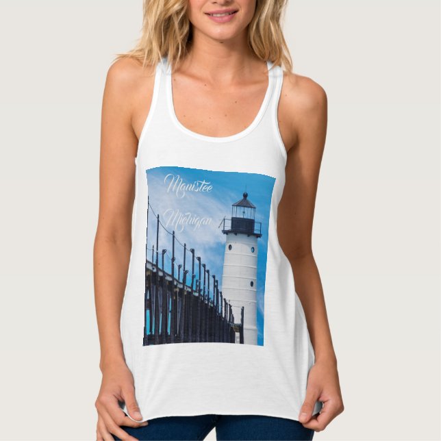 Along Manistee Tanktop Linne Med Racerback (Framsida)