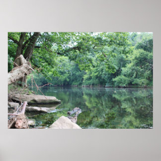Along Rivers och Sten Poster