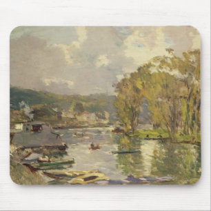 Along Seinen på Meudon, c.1893 (olja på kanfas) Musmatta