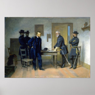 Alonzo Chappel Lee lämnar i uppdrag att bevilja Poster