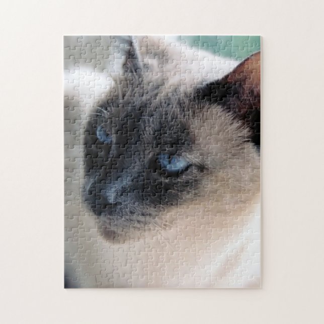 Aloof Siamese Cat Puzzle Pussel (Vertikal)