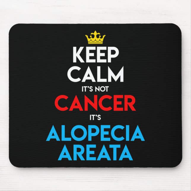 Alopeci Areata Awareness Hair Loss Bald Head Behål Musmatta (Framsidan)