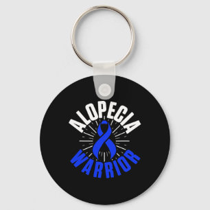 Alopeci Awareness Hair Långsförlust Warrior Therap Nyckelring
