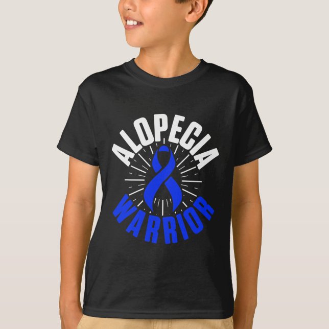 Alopeci Awareness Hair Långsförlust Warrior Therap T Shirt (Framsida)