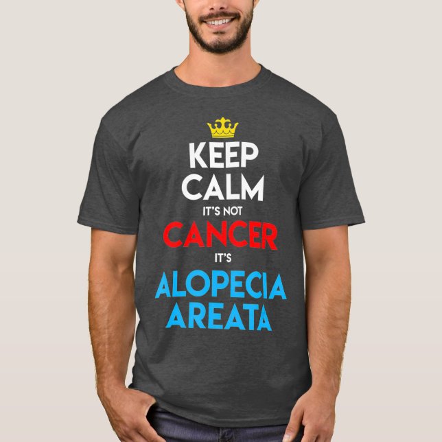 Alopecia Areata Awareness Hair Loss Bald Heaed T Shirt (Framsida)