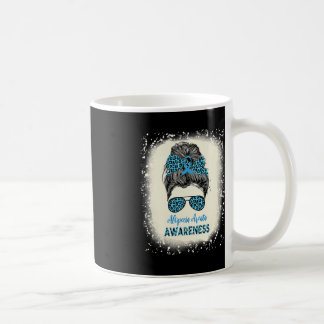 Alopecia Areata Awareness Messy bun Hair Loss Warr Kaffemugg