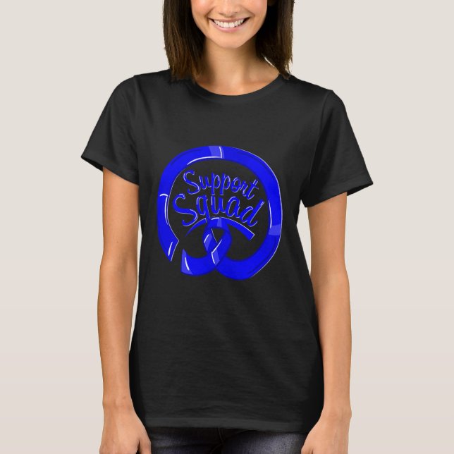 Alopecia Areata Awareness Support Squad Warrior T Shirt (Framsida)