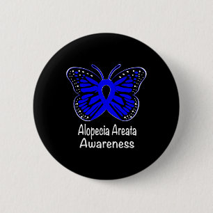 Alopecia Areata Awareness Warrior Support Blue Rib Knapp