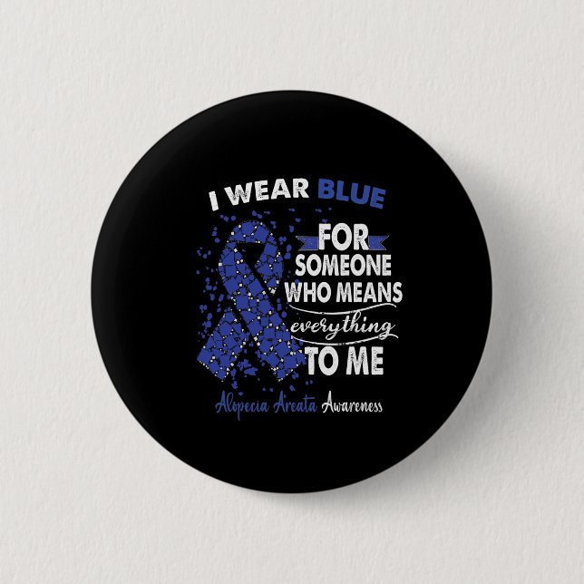 Alopecia Areata Awareness Warrior Support Survivor Knapp (Framsida)