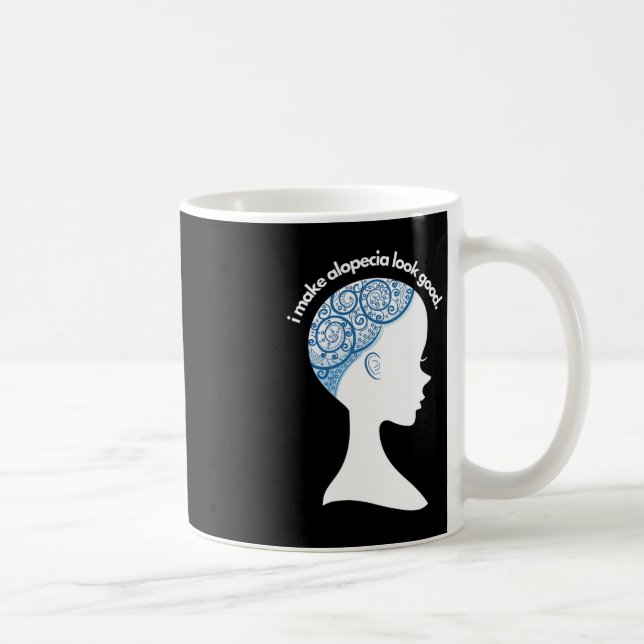 Alopecia Areata Gift - Hair Loss Loss Awareness Kaffemugg (Höger)