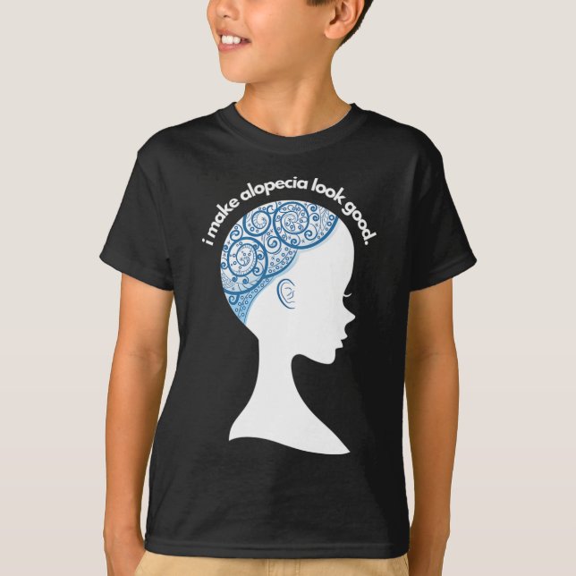 Alopecia Areata Gift - Hair Loss Loss Awareness T Shirt (Framsida)
