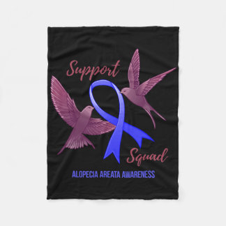 Alopecia Areata-medvetenhet Stöd Squad Warrior 1 Fleecefilt