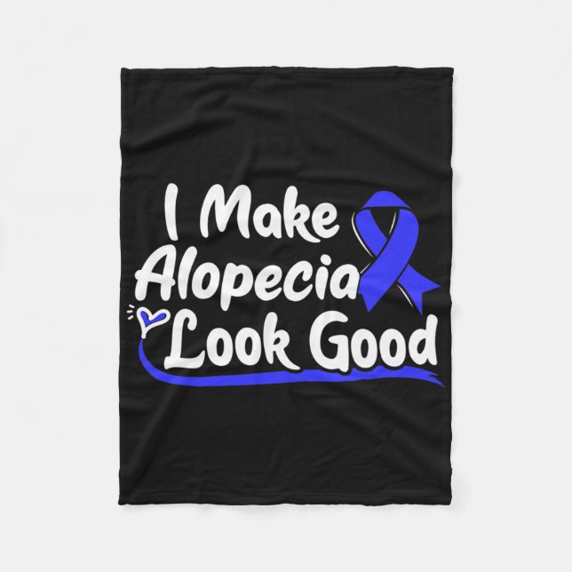 Alopecia Areata Present - Medvetenhet om håravfall Fleecefilt (Framsidan)