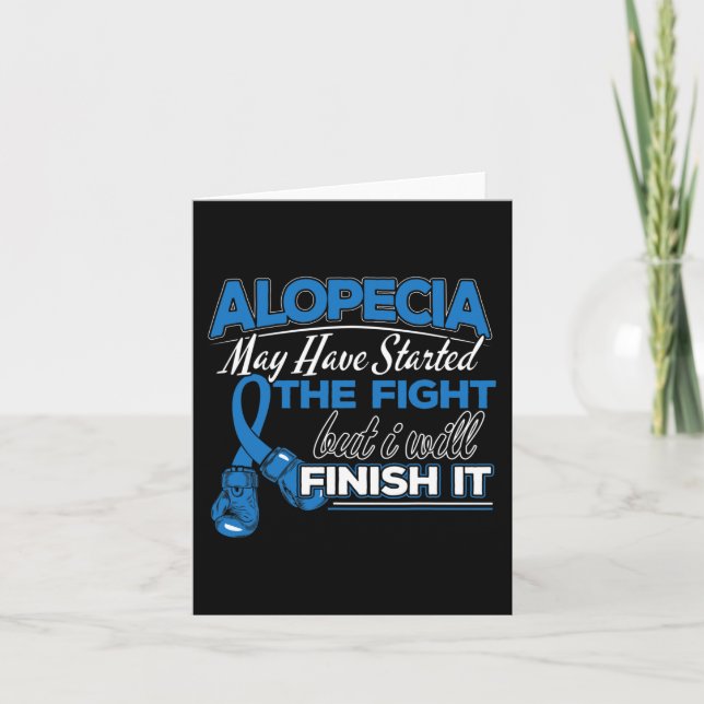 Alopecia Awareness Design for a Alopecia Supporter Kort (Framsida)