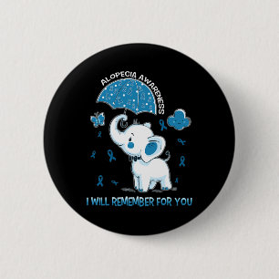 Alopecia Awareness Elephant Knapp