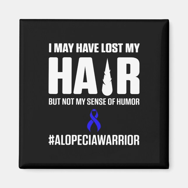 Alopecia Awareness Hair Loss Loss Survivor 3 Magnet (Framsidan)