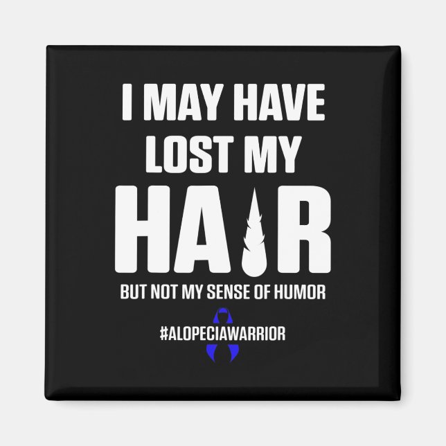 Alopecia Awareness Hair Loss Loss Survivor 5 Magnet (Framsidan)