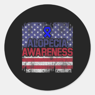 Alopecia Awareness Hair Loss Loss Warrior Fight Su Runt Klistermärke