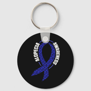 Alopecia Awareness Hair Loss Loss Warrior Medicine Nyckelring