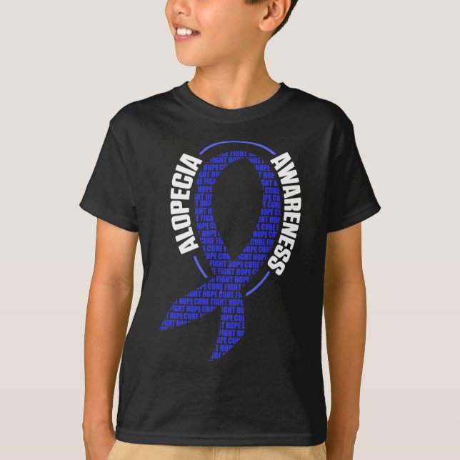 Alopecia Awareness Hair Loss Loss Warrior Medicine T Shirt (Framsida)