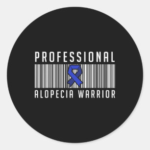 Alopecia Awareness Hair Loss Loss Warrior orsakar Runt Klistermärke