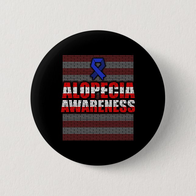 Alopecia Awareness Hair Loss Loss Warrior Patientv Knapp (Framsida)