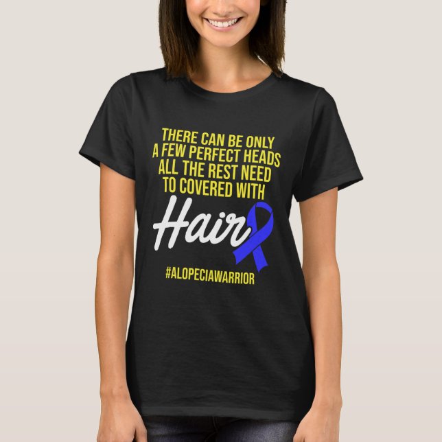 Alopecia Awareness Hair Loss Loss Warrior Perfekt  T Shirt (Framsida)