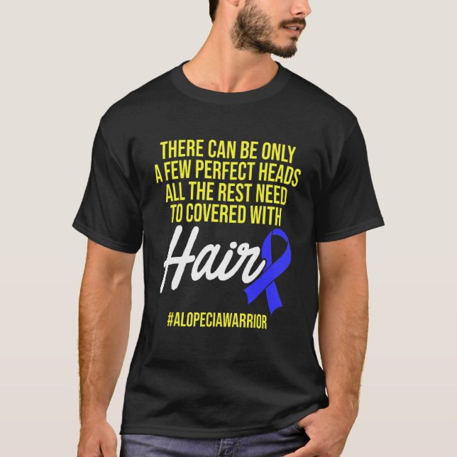 Alopecia Awareness Hair Loss Loss Warrior Perfekt  T Shirt (Framsida)