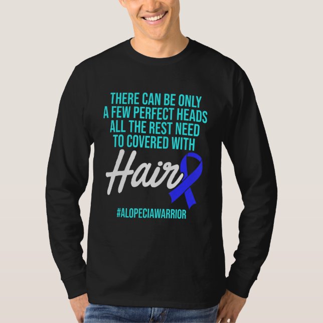 Alopecia Awareness Hair Loss Loss Warrior Perfekt  T Shirt (Framsida)